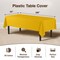 Exquisite 12-Pack Premium Plastic Tablecloth 54in. x 108in. Rectangle Plastic Table Cover